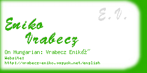 eniko vrabecz business card